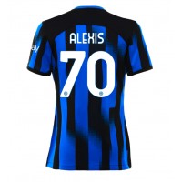 Ženski Nogometni dresi Inter Milan Alexis Sanchez #70 Domači 2023-24 Kratek Rokav